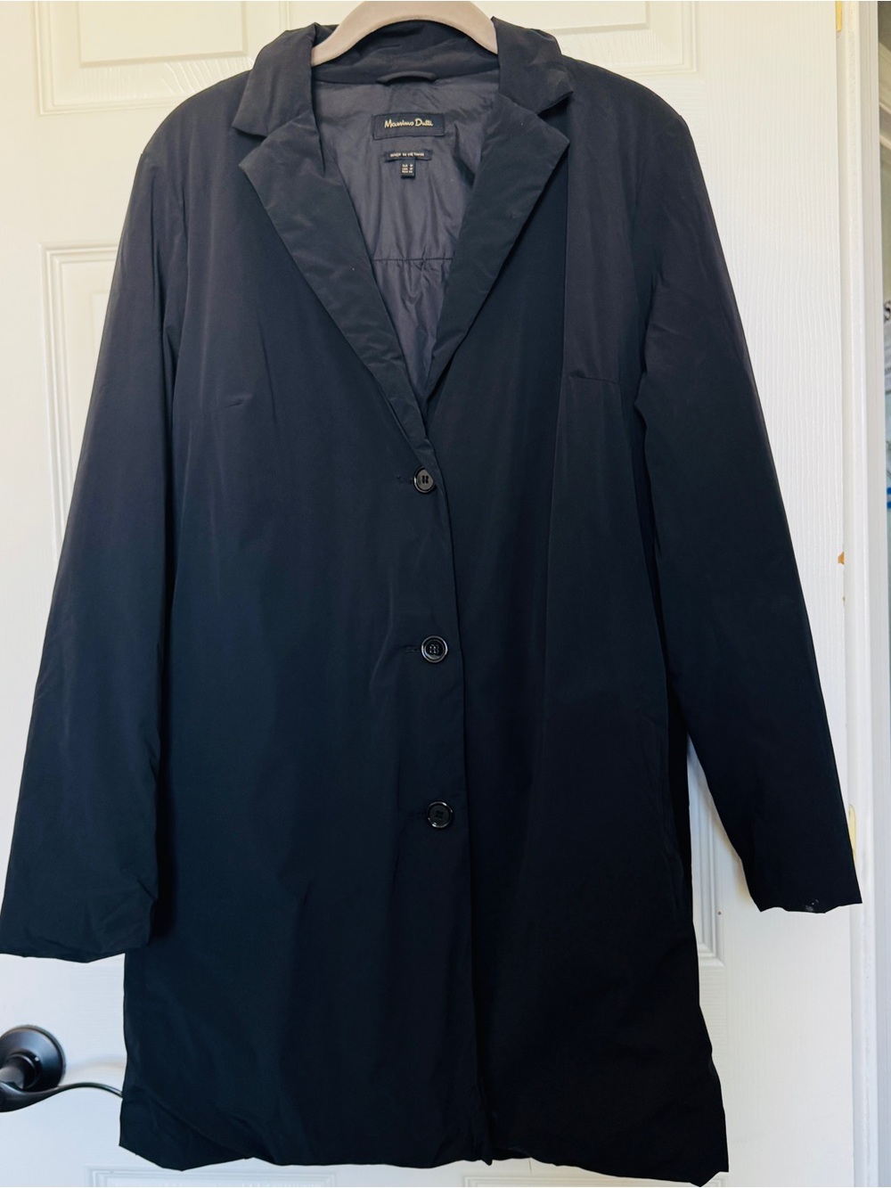 Massimo Dutti women’s mid-length padded/puffer coat, size M